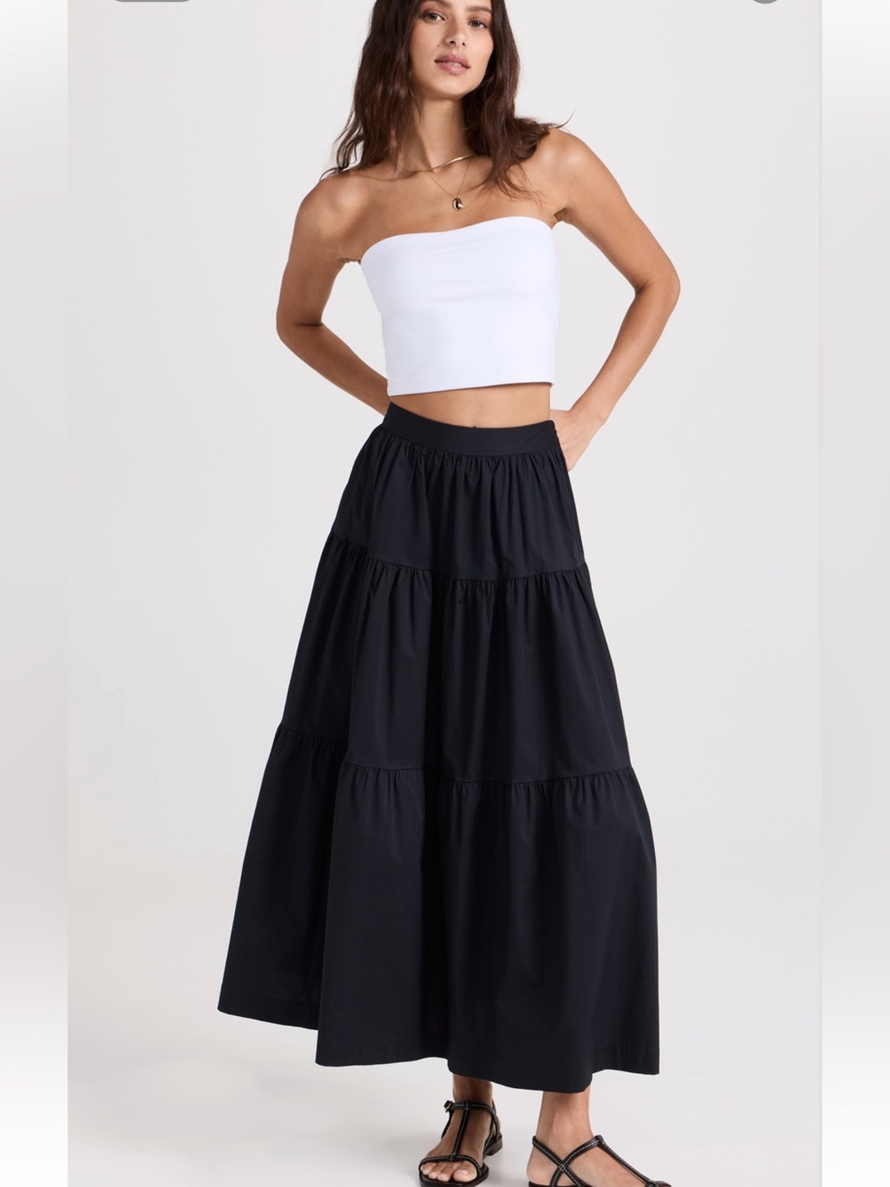 STAUD Black Sea Skirt